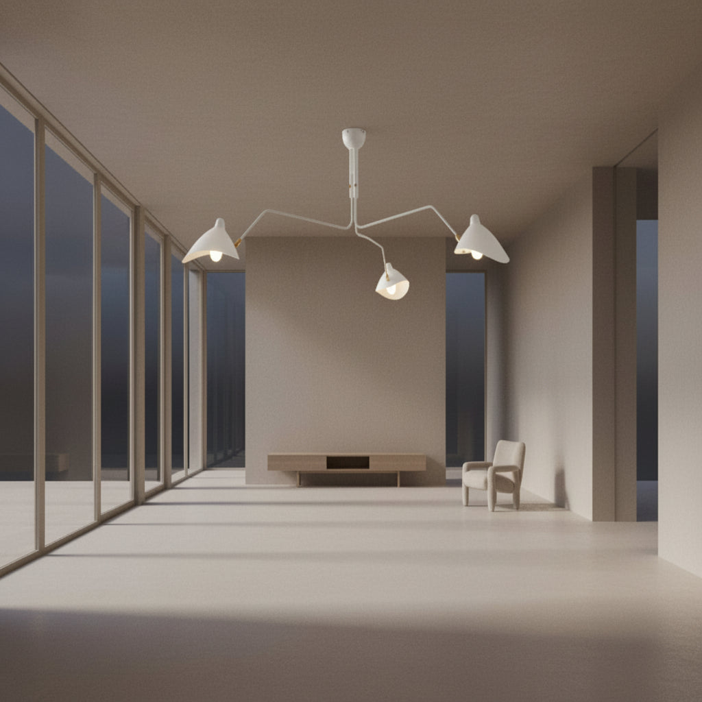 RAYVEN-Three Arm Ceiling Lamp-ZENDUCE