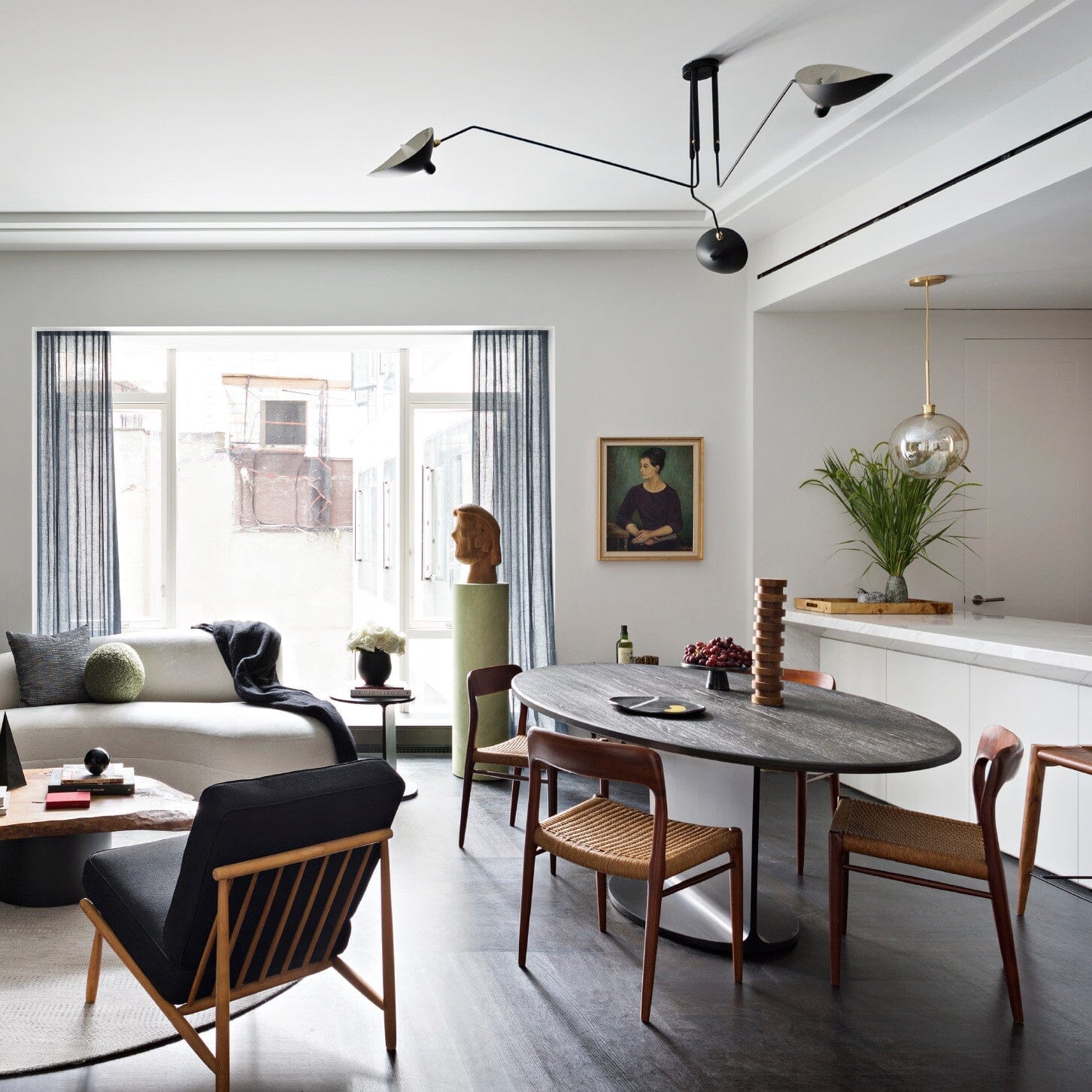 RAYVEN-Three Arm Ceiling Lamp-ZENDUCE
