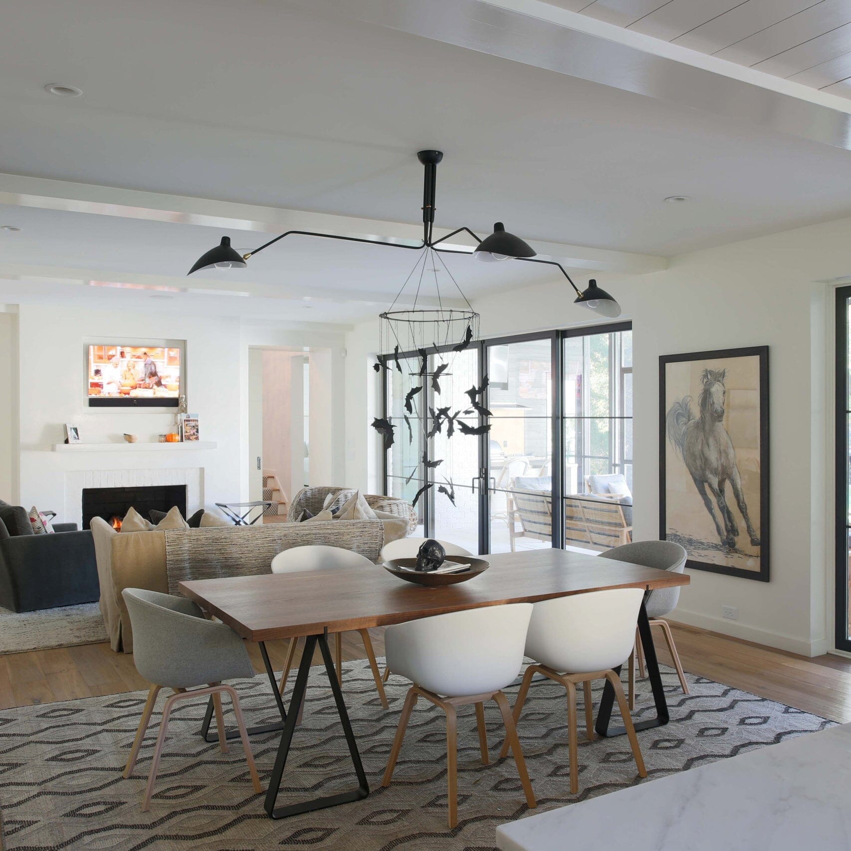 RAYVEN-Three Arm Ceiling Lamp-ZENDUCE