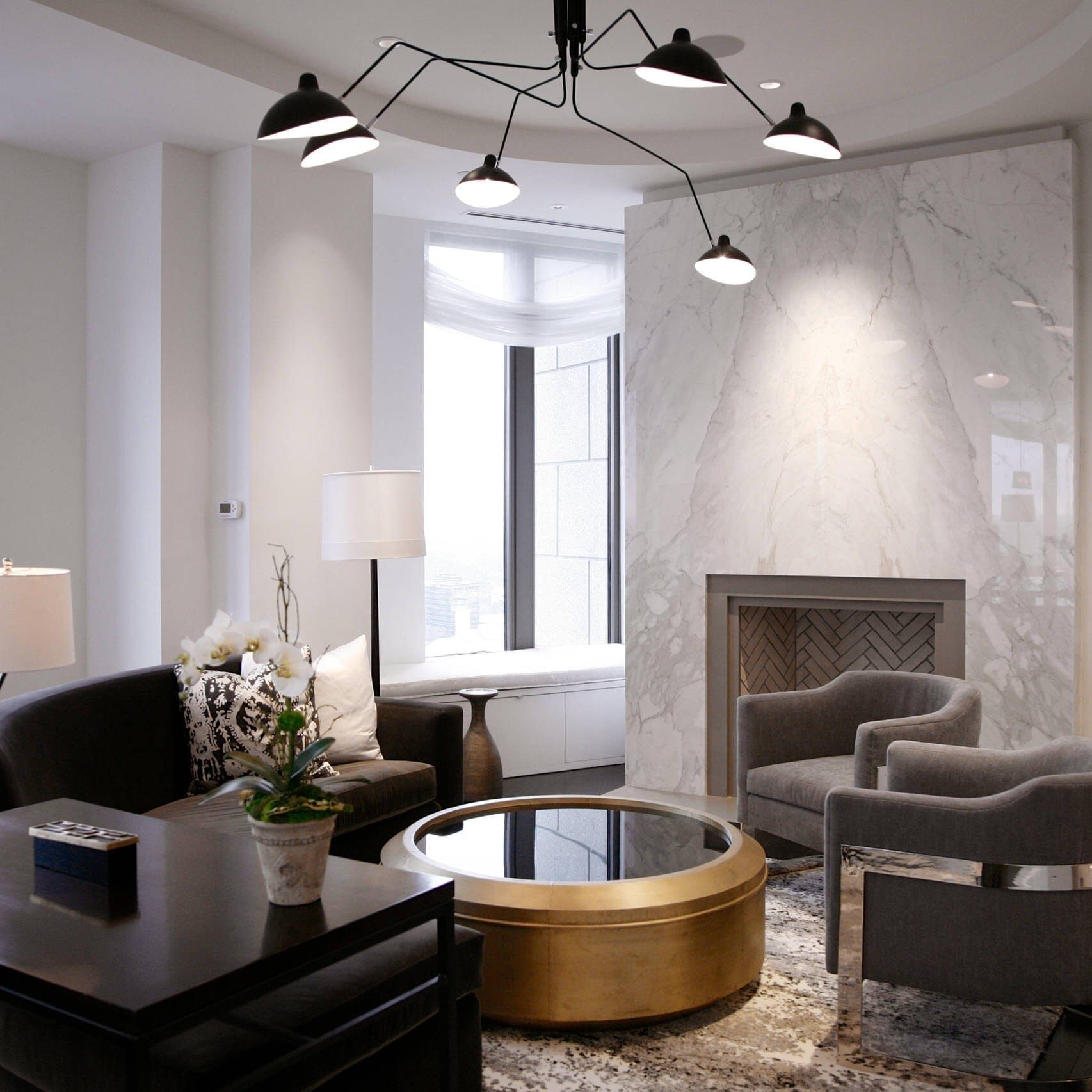 RAYVEN-Three Arm Ceiling Lamp-ZENDUCE