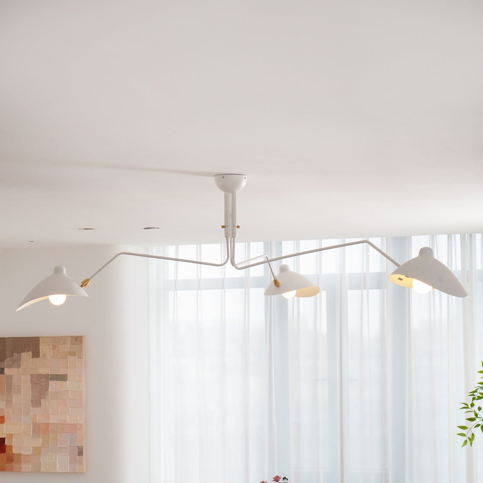 RAYVEN-Three Arm Ceiling Lamp-ZENDUCE