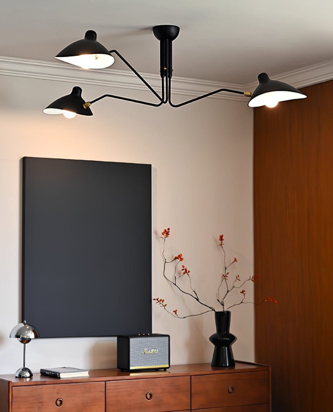 RAYVEN-Three Arm Ceiling Lamp-ZENDUCE