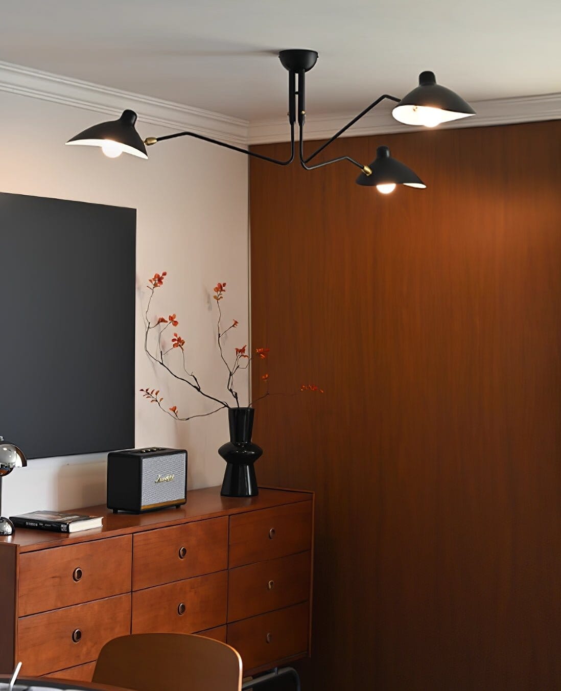 RAYVEN-Three Arm Ceiling Lamp-ZENDUCE