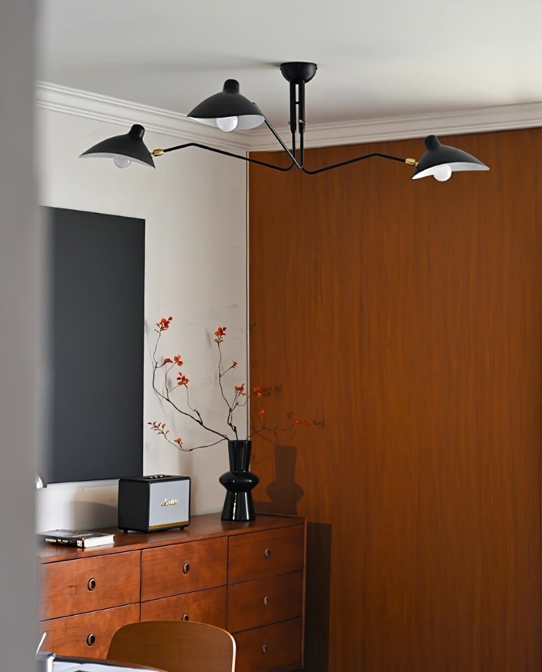 RAYVEN-Three Arm Ceiling Lamp-ZENDUCE