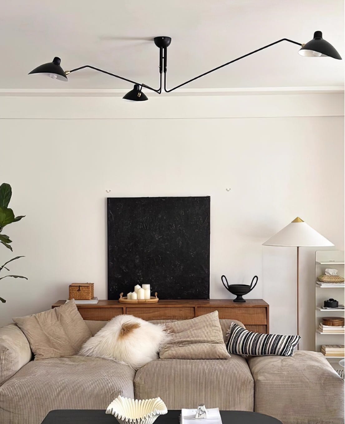 RAYVEN-Three Arm Ceiling Lamp-ZENDUCE