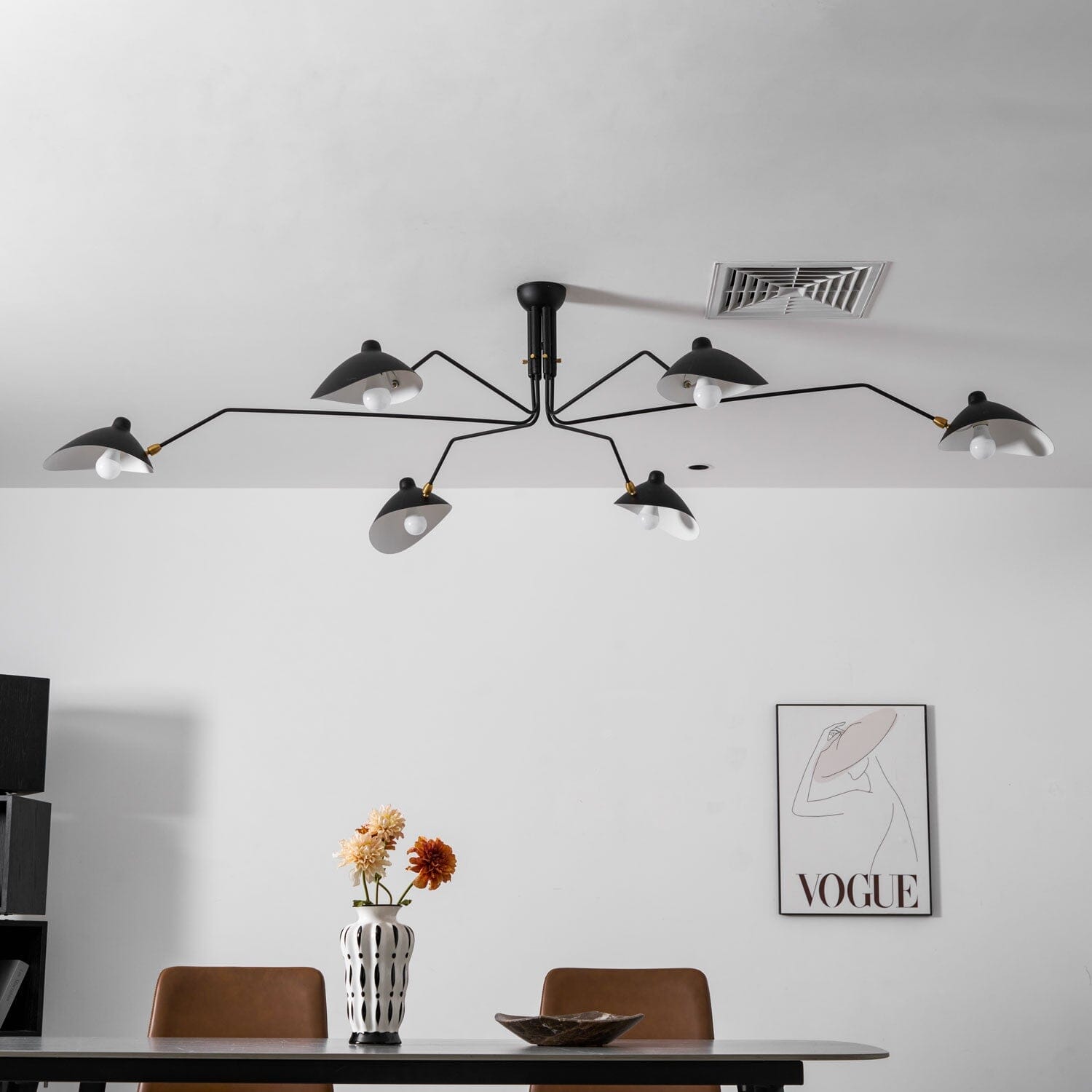 RAYVEN-Three Arm Ceiling Lamp-ZENDUCE