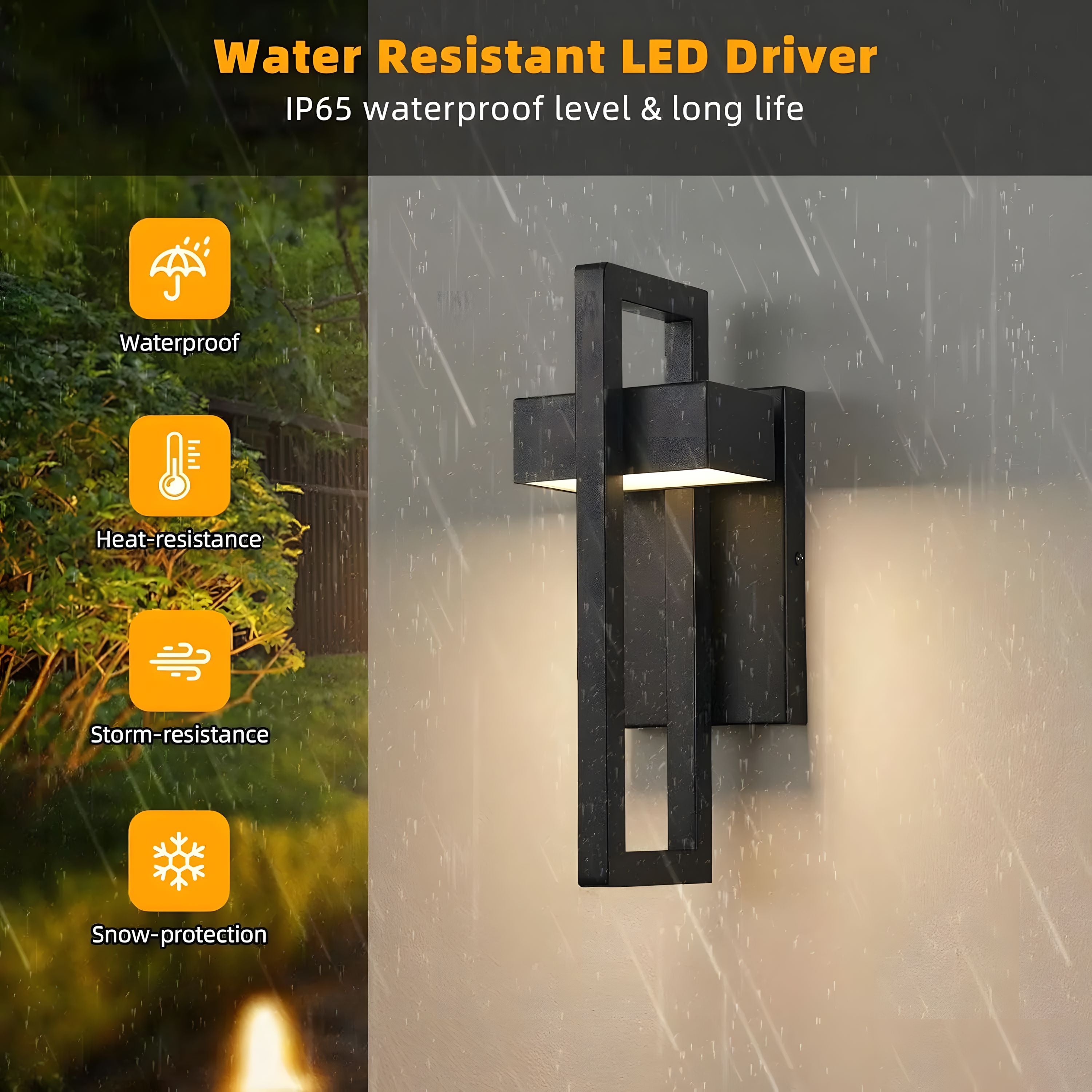 RILUME-Waterproof LED Outdoor Wall Light-ZENDUCE