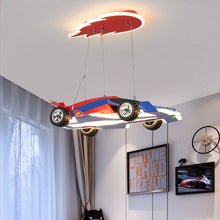 Racing Car Hanging Light - Art Deco Lighting for Kids Room - ZENDUCE - Car Hanging Light / 55x26 cm - Cold White
