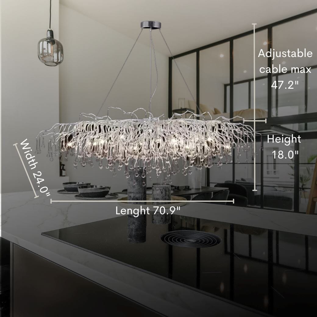 Dribble Crystal Design Chandelier