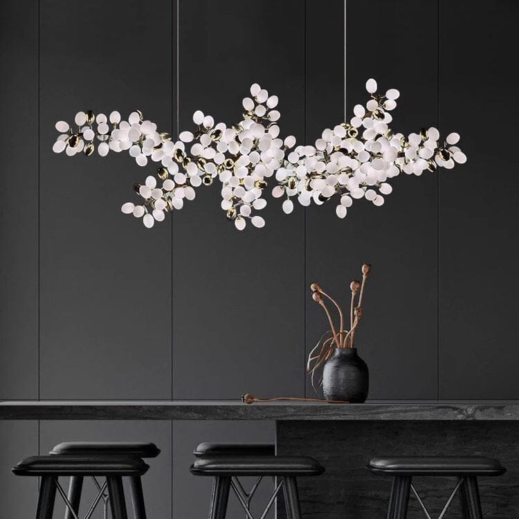 Spore | White Glass Cluster Chandelier | ZENDUCE