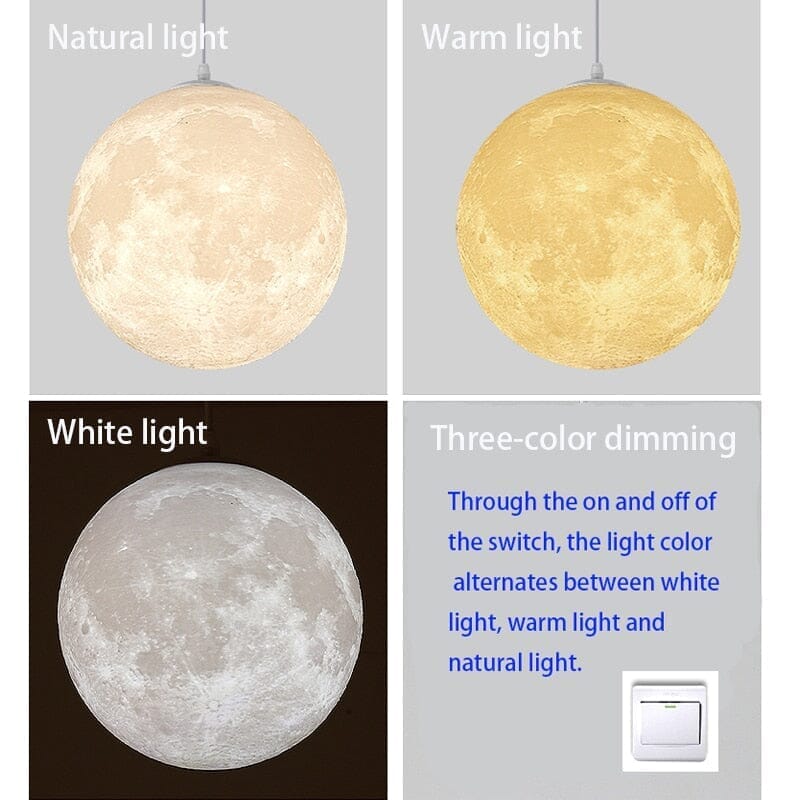 SELENE (OPEN BOX)-Romantic Planet Moon Chandelier-ZENDUCE