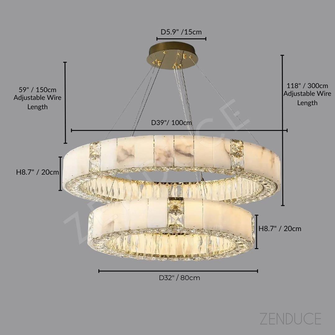 SERAPH - ZENDUCE - D32" / 80cm + D39" / 100cm / Warm White (3000K)
