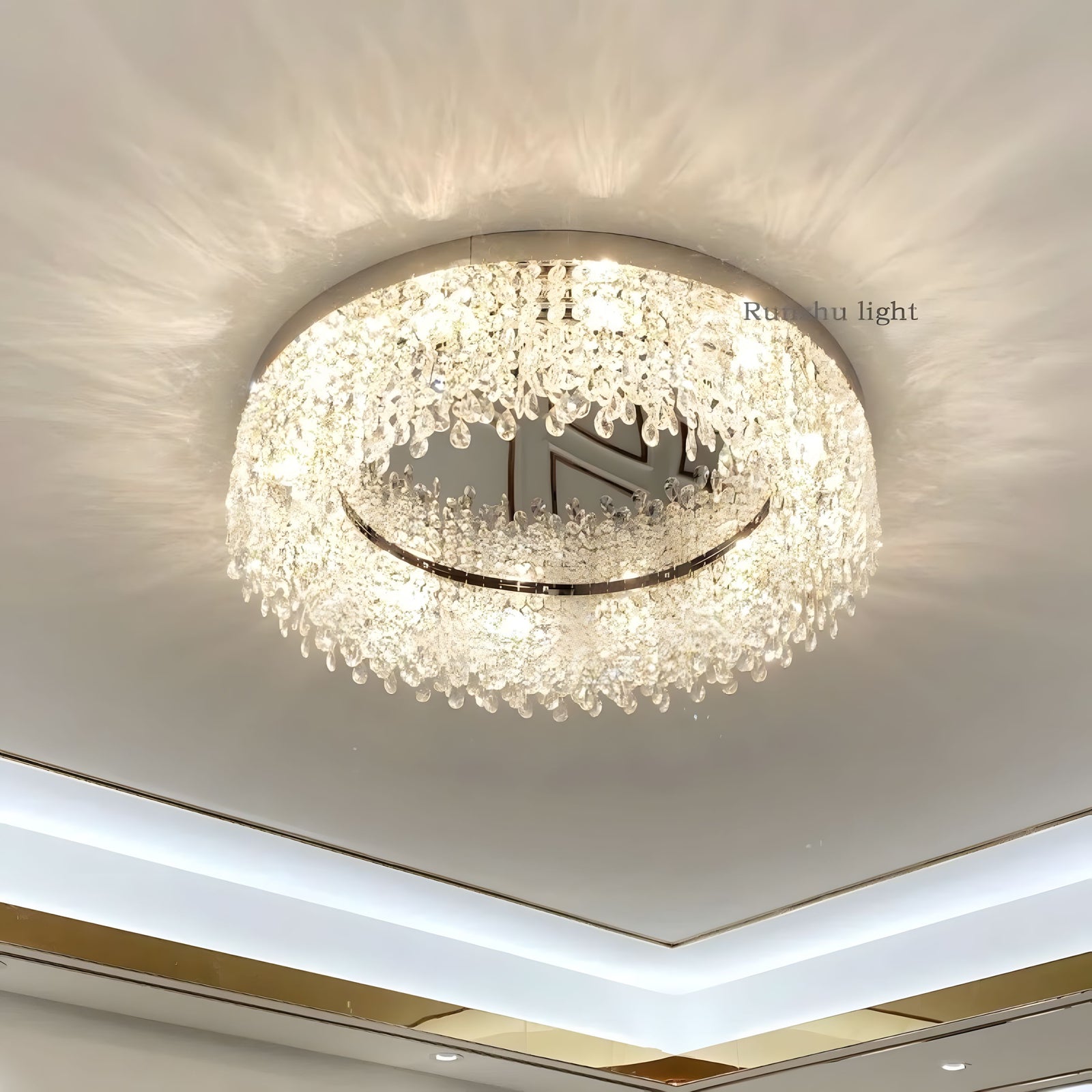 SIA-Crystal Flush Mount Light-ZENDUCE