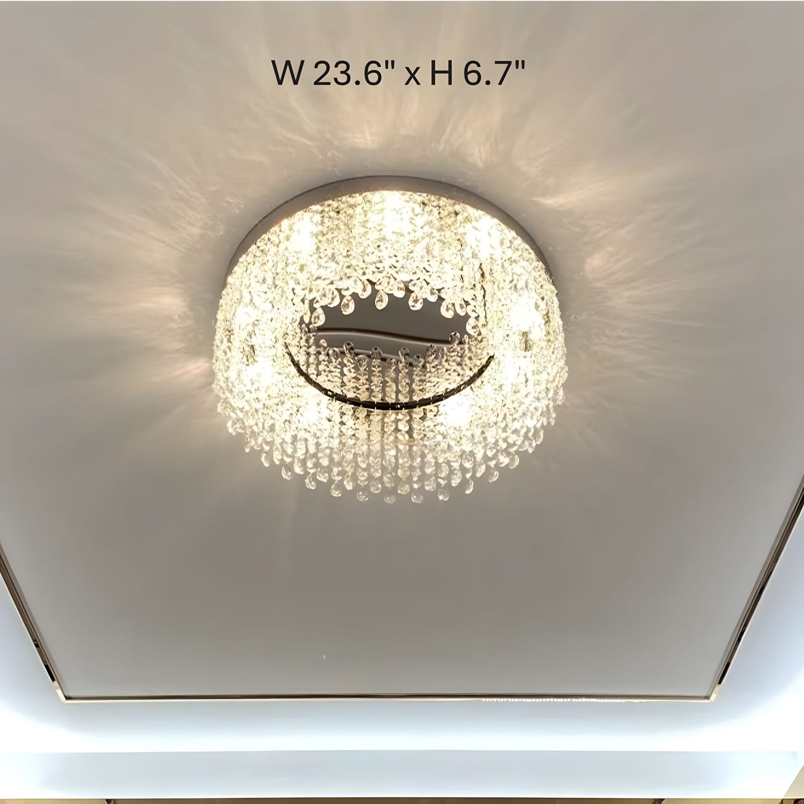 SIA-Crystal Flush Mount Light-ZENDUCE