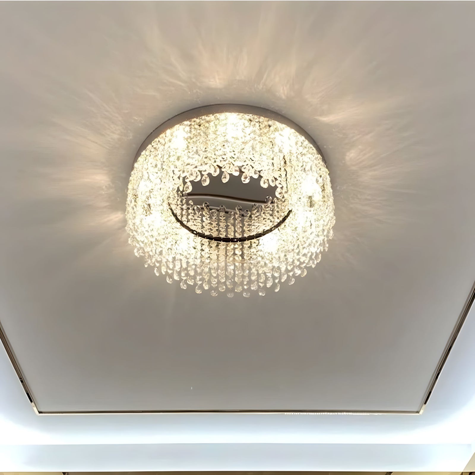 SIA-Crystal Flush Mount Light-ZENDUCE