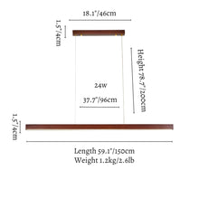 SLEEKOR - ZENDUCE - Walnut | 1 mount / 59.1" - 24W