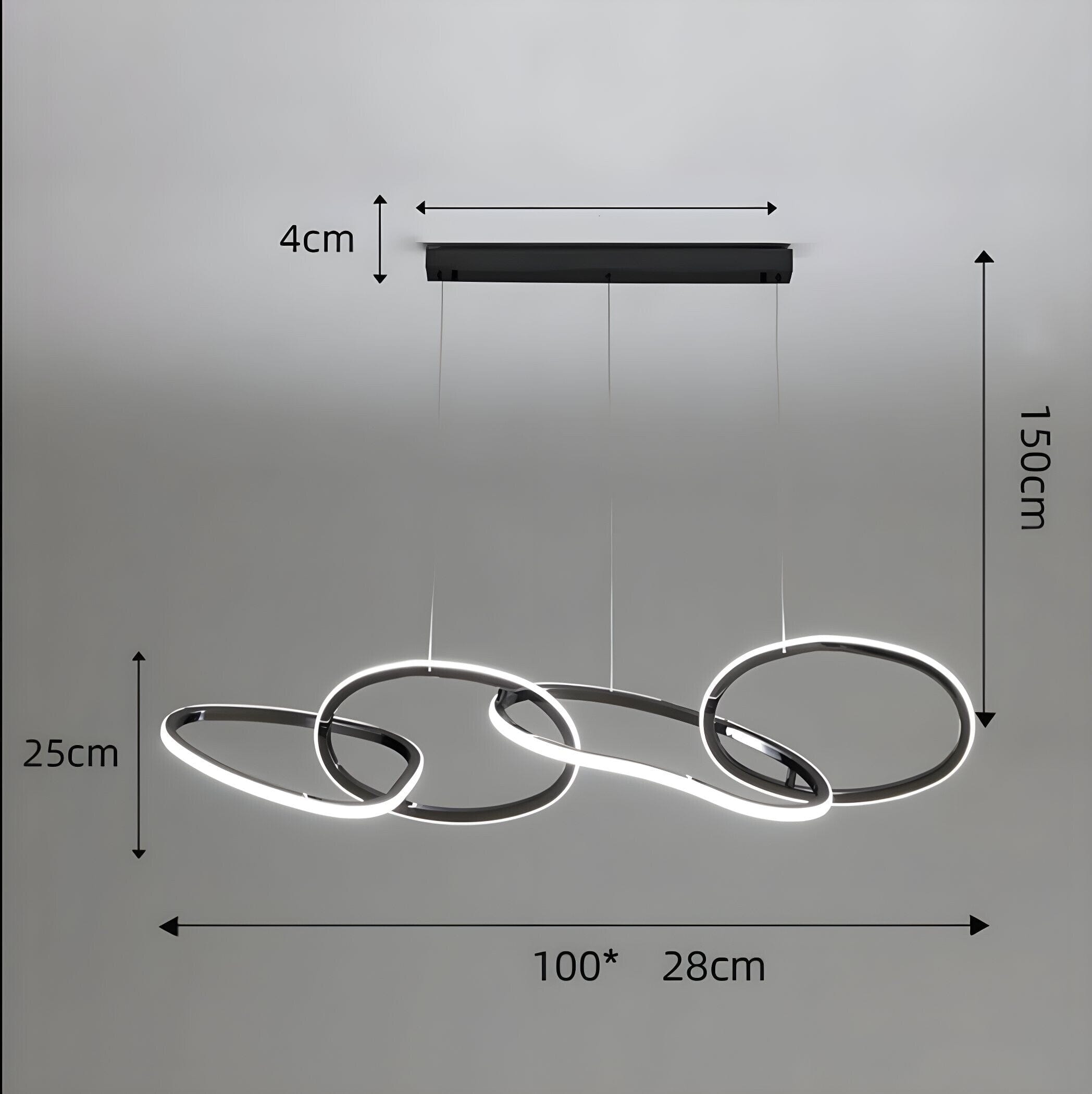 SOLARA - ZENDUCE - 4 Rings / Black