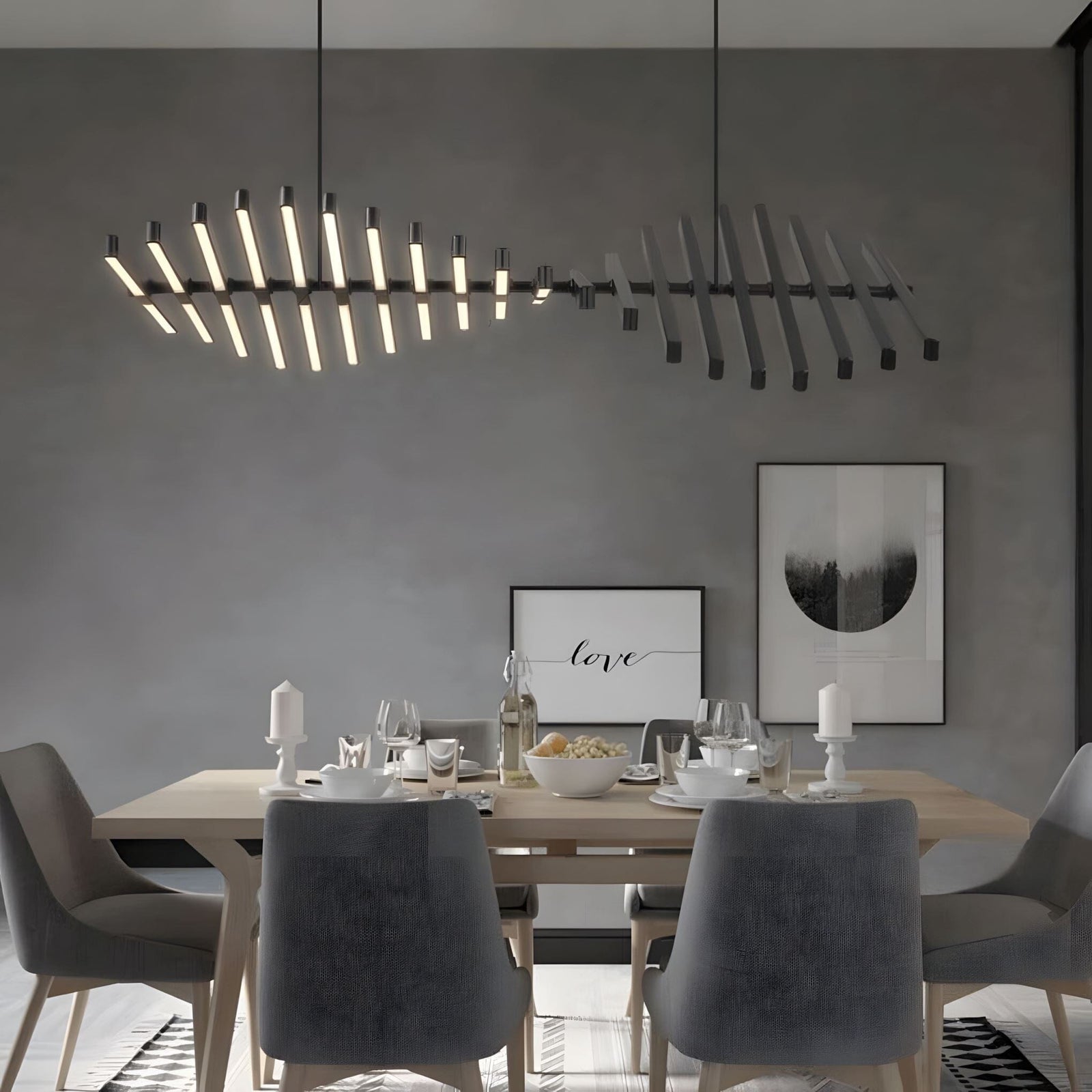 SONATA (OPEN BOX)-Nordic Modern LED Chandelier - Zenduce-ZENDUCE