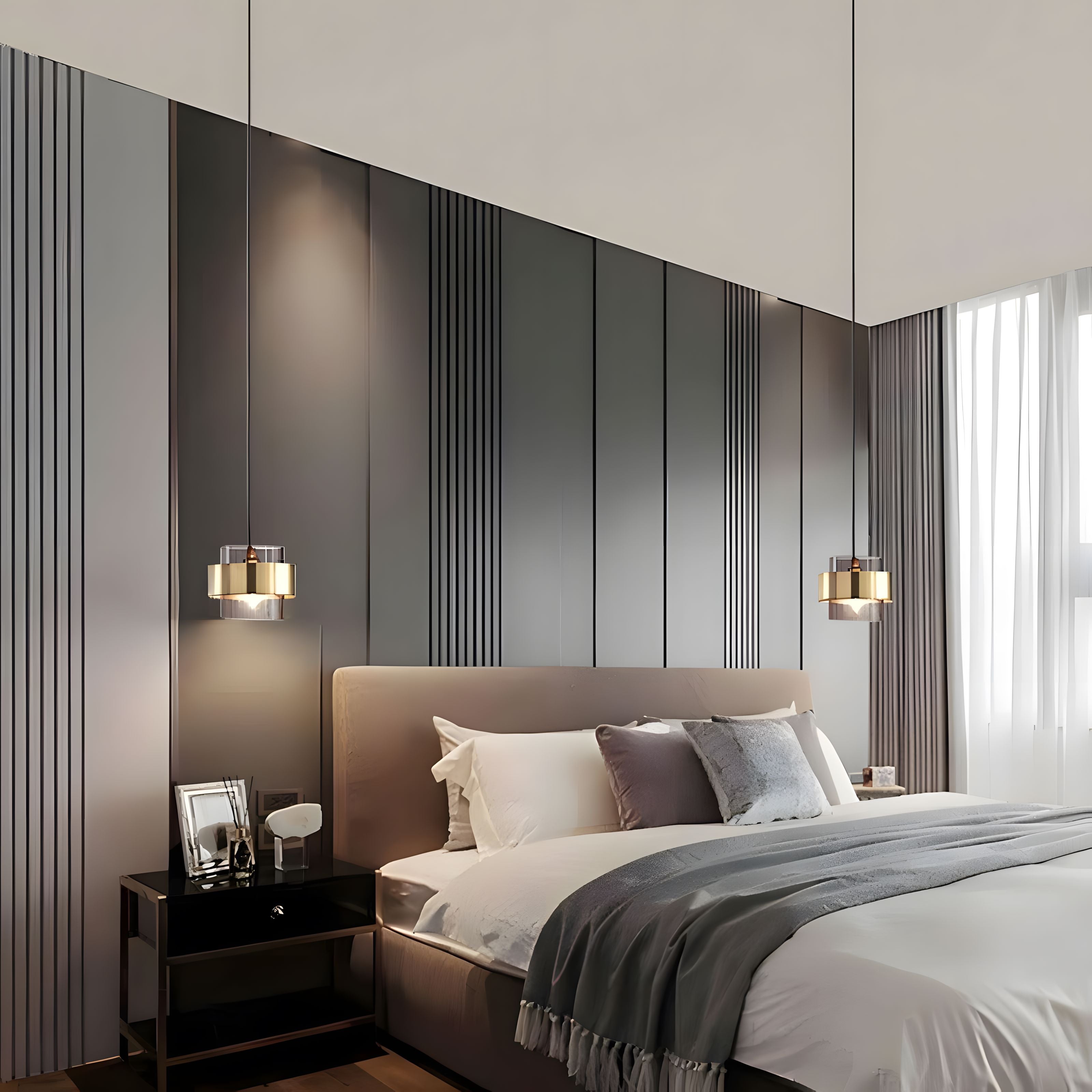 SOPHIA (OPEN BOX)-Contemporary Glass Aluminum Pendant Light-ZENDUCE