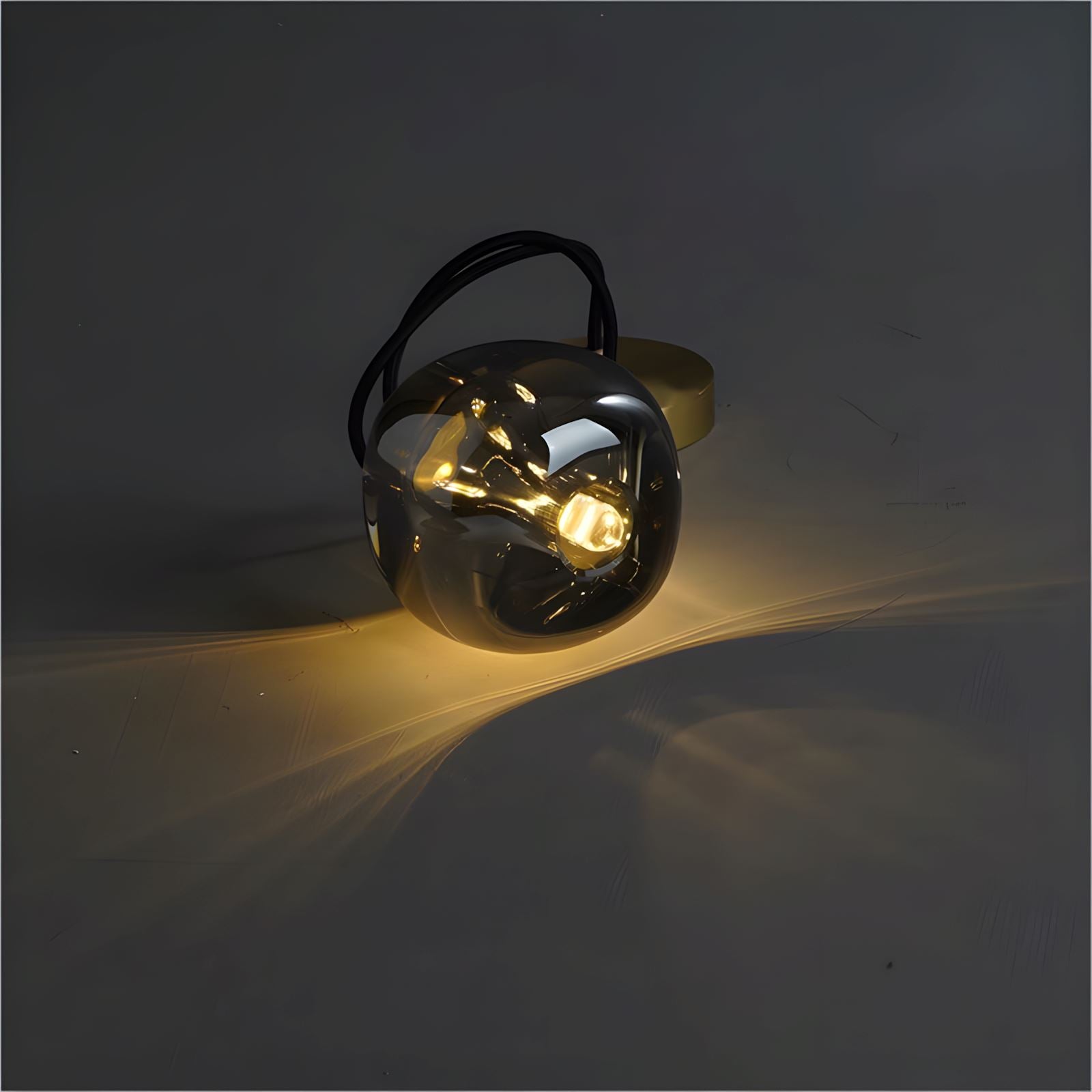 SPHERO - ZENDUCE - 6 Heads - ∅ 12" × H 79" / Transparent