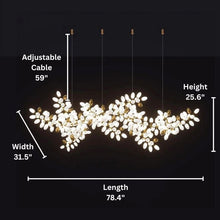 SPORE (OPEN BOX)-White Glass Cluster Chandelier -ZENDUCE