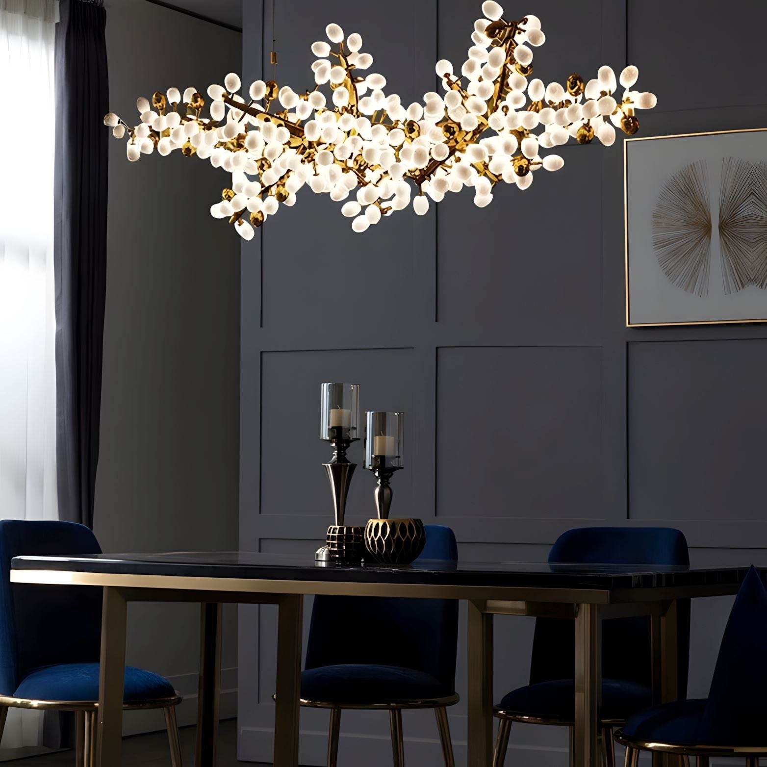 SPORE - ZENDUCE - L39.3" / French Gold / Warm White