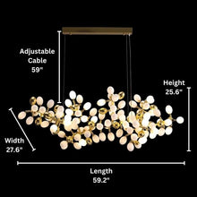 SPORE (OPEN BOX)-White Glass Cluster Chandelier -ZENDUCE