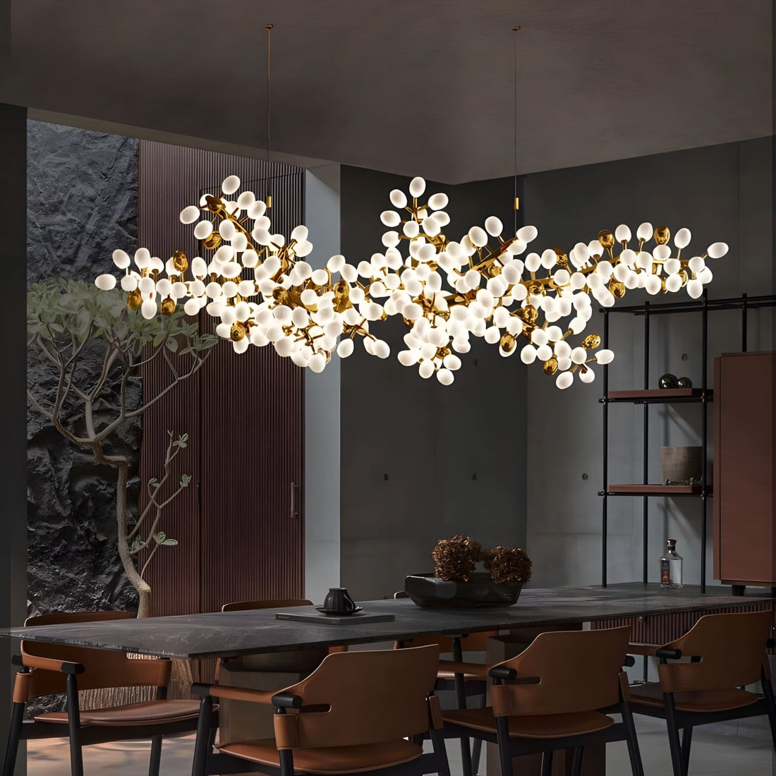 SPORE - ZENDUCE - L39.3" / French Gold / Warm White