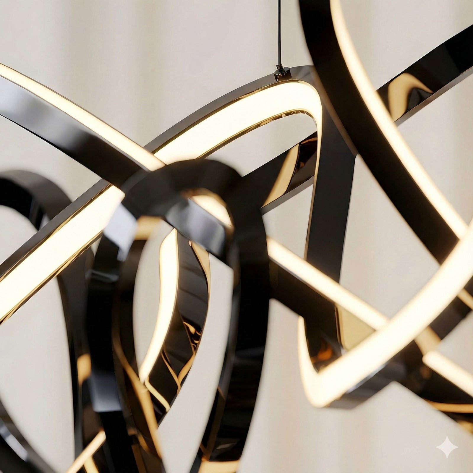 SWIRL-Modern Minimalist LED Dimmable Chandelier-ZENDUCE