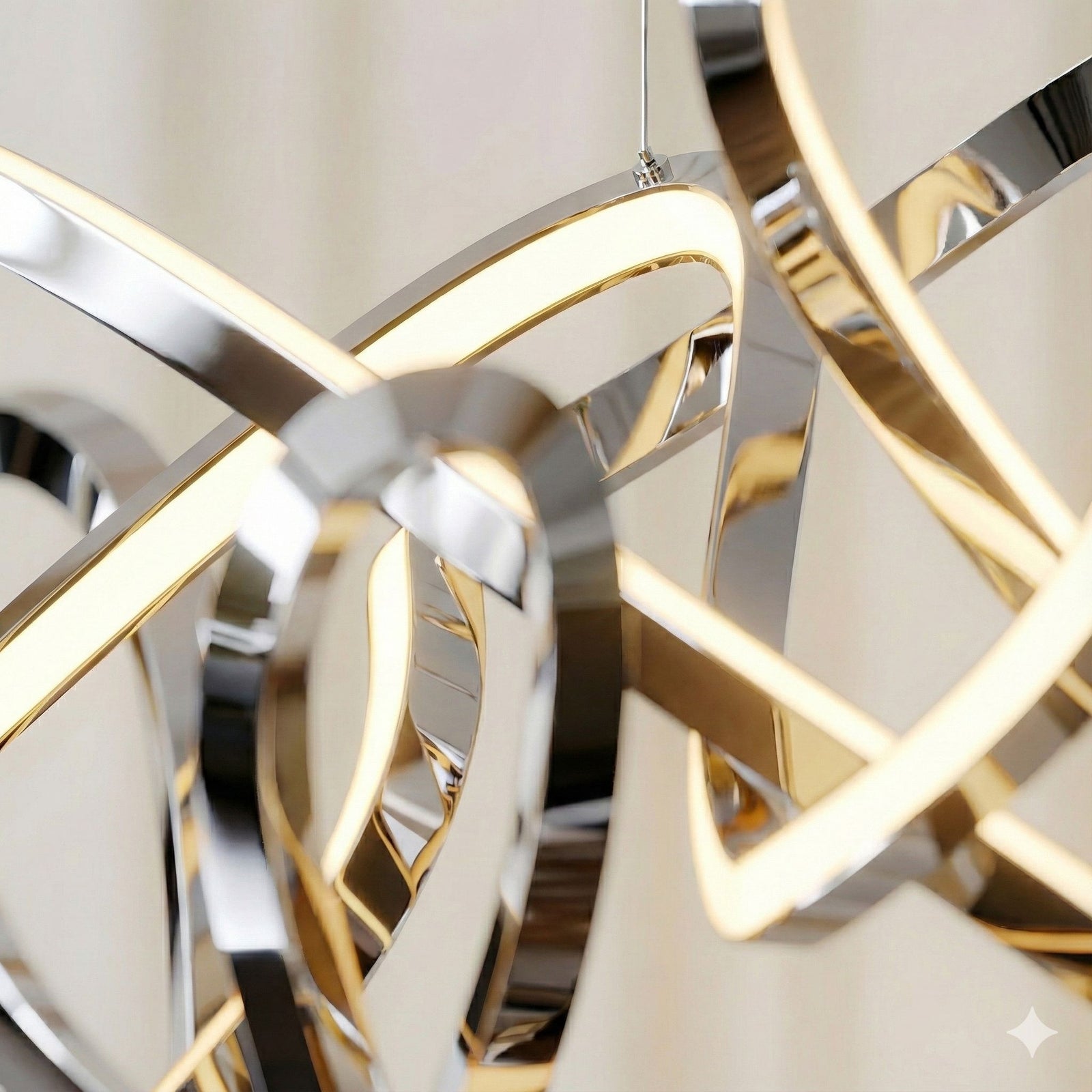SWIRL-Modern Minimalist LED Dimmable Chandelier-ZENDUCE