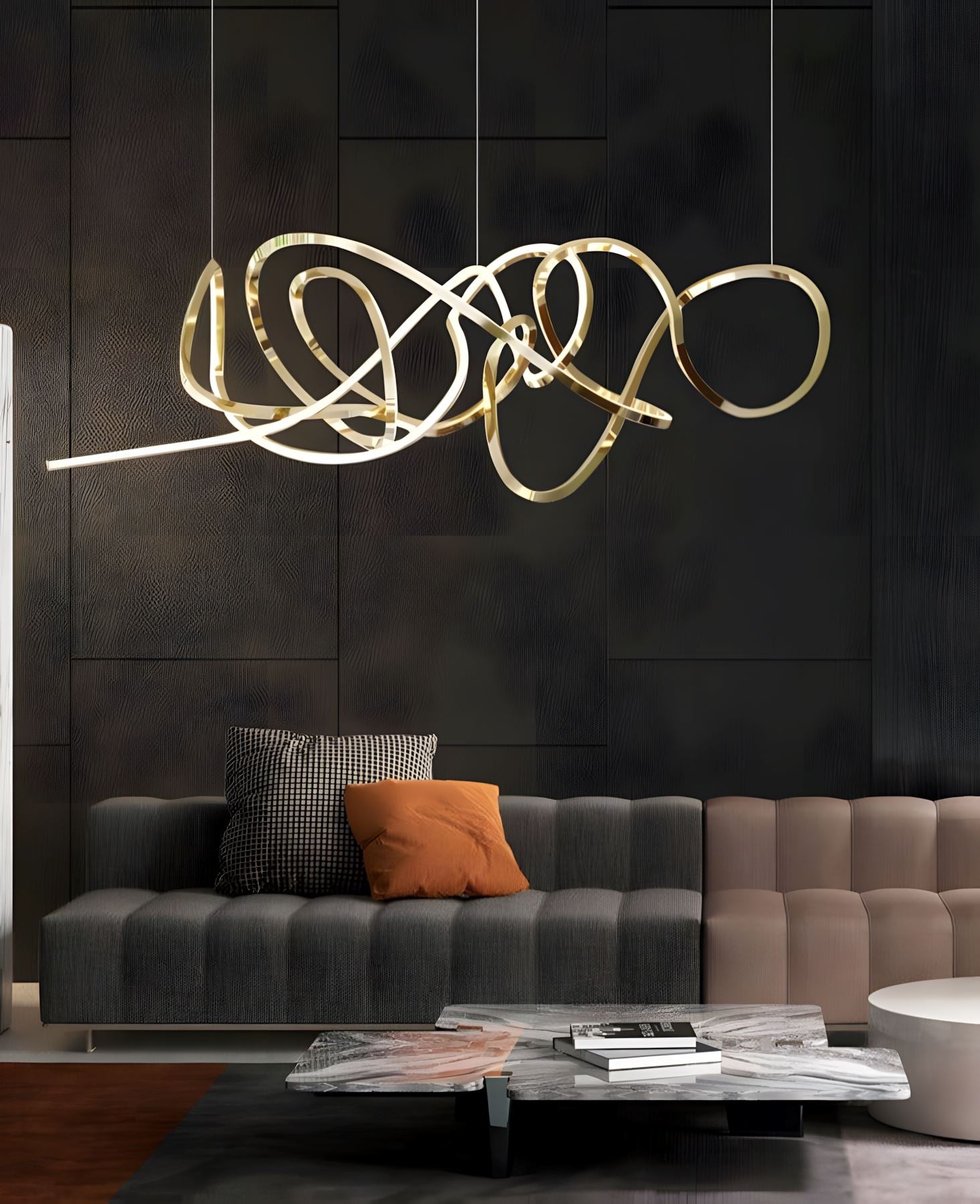 SWIRL - ZENDUCE - 31.4" / Gold