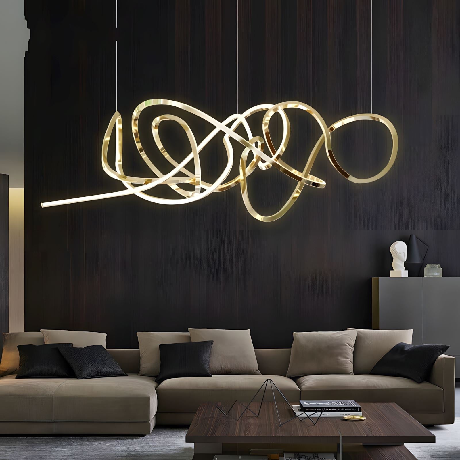 SWIRL - ZENDUCE - 31.4" / Gold