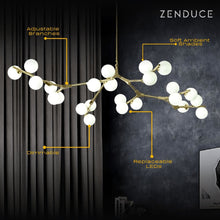 SYCAMORE - ZENDUCE - 12 Heads / Warm White / Black
