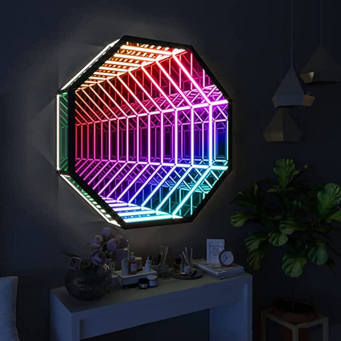Octalux - Octagon RGB Dimmable Infinity Mirror | ZENDUCE