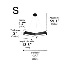 TESSERA-Modern Geometric Y-Shaped Chandelier LED Hanging Ceiling Pendant Light-ZENDUCE