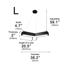 TESSERA-Modern Geometric Y-Shaped Chandelier LED Hanging Ceiling Pendant Light-ZENDUCE