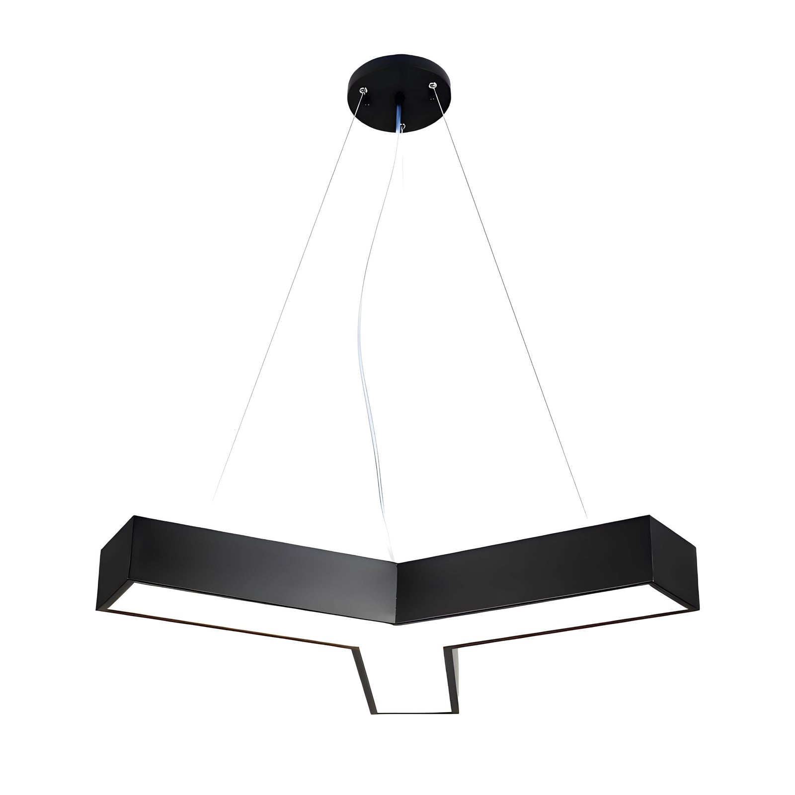 TESSERA-Modern Geometric Y-Shaped Chandelier LED Hanging Ceiling Pendant Light-ZENDUCE