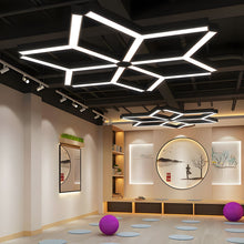TESSERA-Modern Geometric Y-Shaped Chandelier LED Hanging Ceiling Pendant Light-ZENDUCE