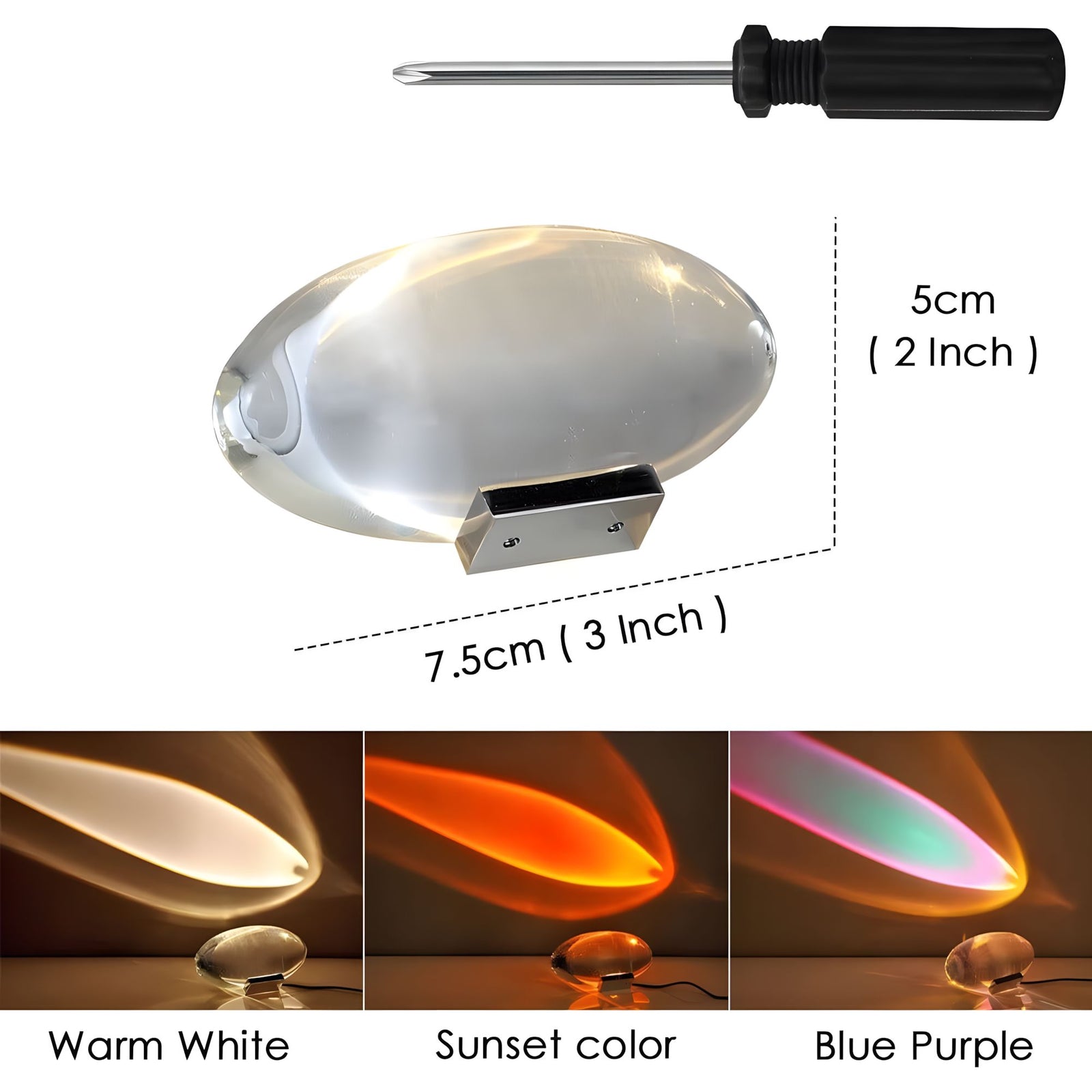 TIRA-Crystal Eye Tabletop Accent Lamp-ZENDUCE