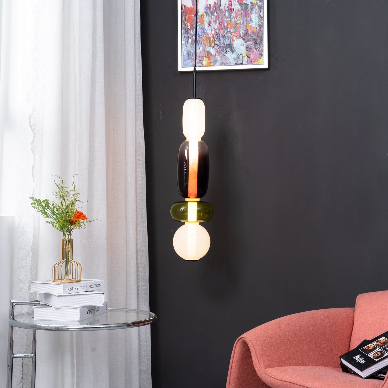 TOTEM - ZENDUCE - Model A ∅ ∅ 6.3″ x H 19.7″ / Dia 16cm x H 50cm / Warm Light