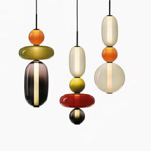 TOTEM (Open Box)-Multi Colour Glass Pendant Light-ZENDUCE