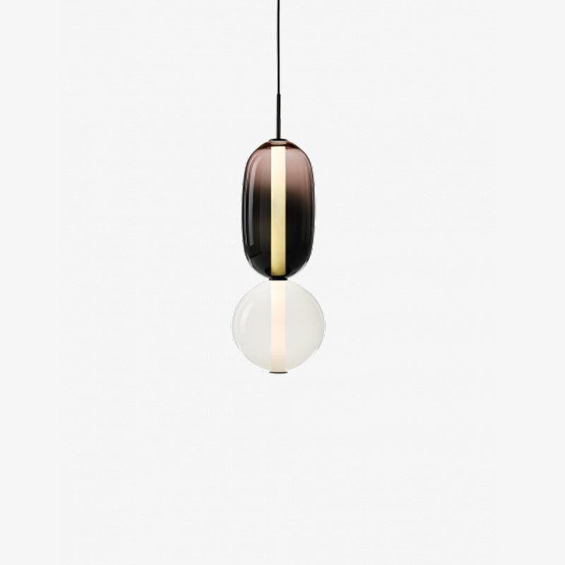 TOTEM (Open Box)-Multi Colour Glass Pendant Light-ZENDUCE