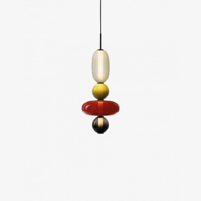 TOTEM (Open Box)-Multi Colour Glass Pendant Light-ZENDUCE