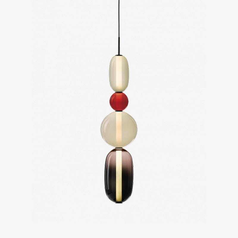 TOTEM (Open Box)-Multi Colour Glass Pendant Light-ZENDUCE
