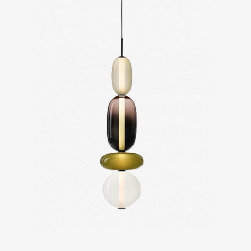 TOTEM (Open Box)-Multi Colour Glass Pendant Light-ZENDUCE