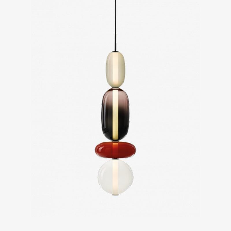 TOTEM (Open Box)-Multi Colour Glass Pendant Light-ZENDUCE