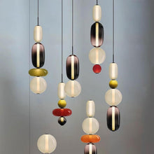 TOTEM (Open Box)-Multi Colour Glass Pendant Light-ZENDUCE
