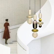 TOTEM (Open Box)-Multi Colour Glass Pendant Light-ZENDUCE