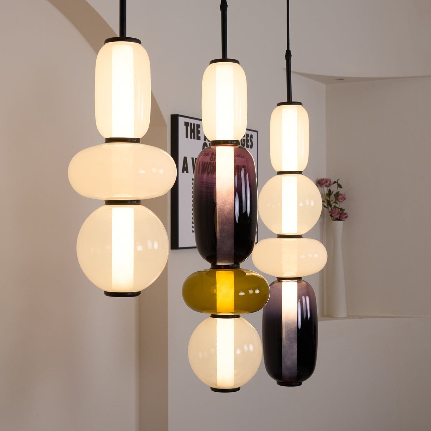 TOTEM - ZENDUCE - Model A ∅ ∅ 6.3″ x H 19.7″ / Dia 16cm x H 50cm / Warm Light
