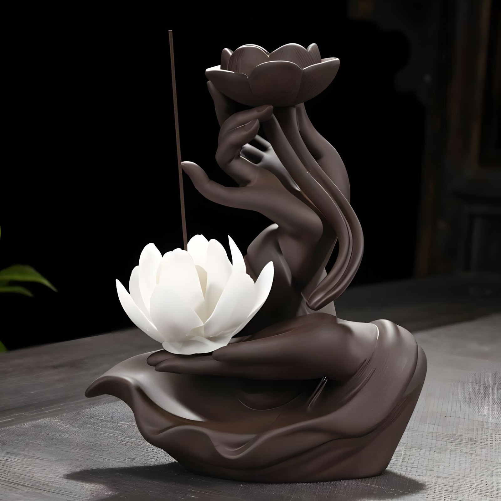 TRANQUIL (Open Box)-Soulful Incense Burner Table Lamp-ZENDUCE